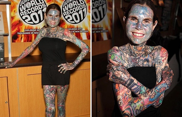 1. Самое большое количество татуировок