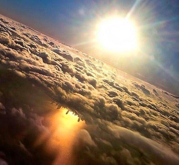 Chicago’nun Michigan Gölü'ndeki yansıması.