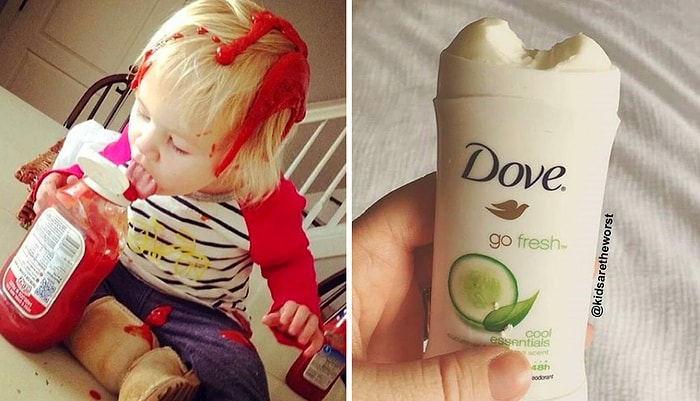 20 фото с детьми, которые творят такую дичь, что у любой мамы вырвется нервный смех