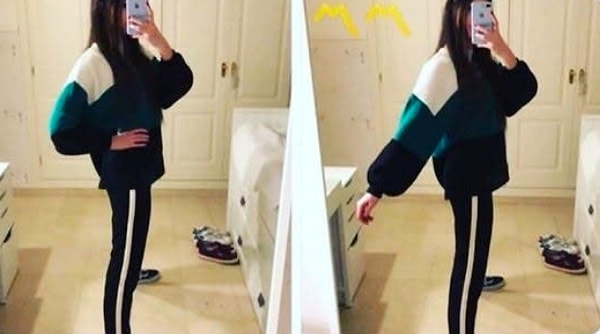 8. А вот что получается, если просто совместить горизонтальную и вертикальную полоски...