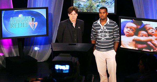 2. Kanye West, canlı yayında George Bush'un siyahi insanlardan nefret ettiğini söylemişti.