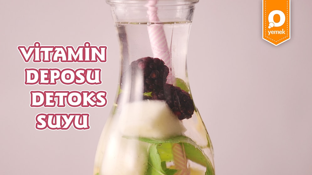 Vitamini Bu Sefer Su İçerek Alıyoruz! Vitamin Deposu Detoks Suyu Nasıl Yapılır?