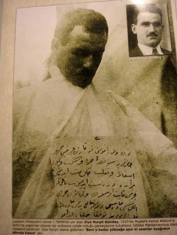 1926 - Mustafa Kemal Paşa’ya yönelik İzmir’de suikast girişimi gerekçesiyle Ziya Hurşit ve arkadaşları idam edildi.