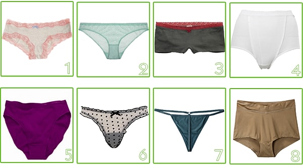 Выберите то белье, которое вы носите чаще всего: