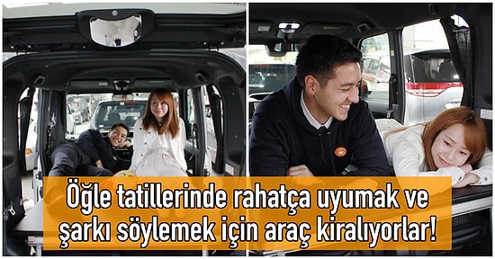 Çılgın Japonların Yepyeni Trendi: Kiraladıkları Arabayı Ulaşım İçin Değil, Uyku ve Yemek İçin Kullanıyorlar!
