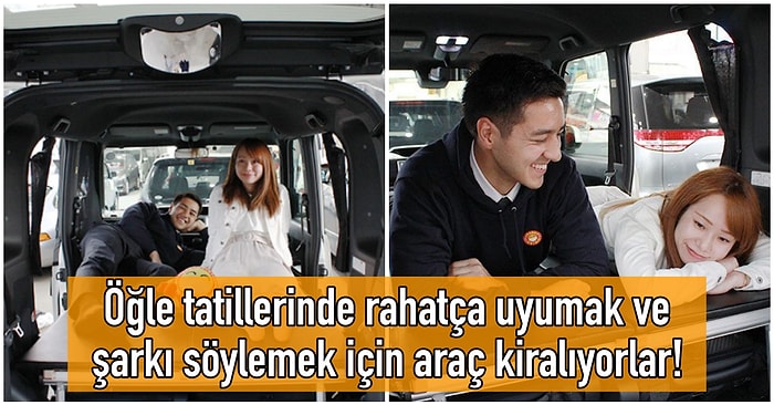 Çılgın Japonların Yepyeni Trendi: Kiraladıkları Arabayı Ulaşım İçin Değil, Uyku ve Yemek İçin Kullanıyorlar!