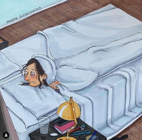 15. Когда настолько устал, что не можешь уснуть