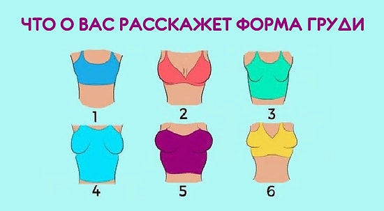 Тест: Форма груди может рассказать о вас больше, чем любой психолог