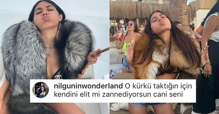 Gündem Olmak İçin Çeşme'de Kürkle Dolaşan Bahar Candan, Gelen Tepkileri Umursamadan Kürklü Fotoğraflarını Paylaşmaya Devam Etti!