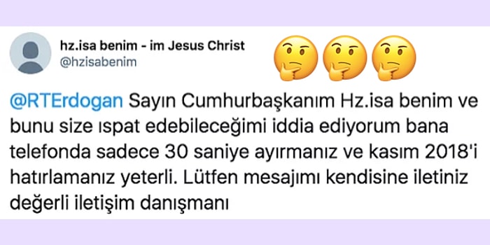 Kafalar Yandı Yine: Herkese Hz. İsa Olduğunu Yazarak Gündem Olan Bir Garip Twitter Hesabı