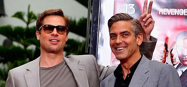 1. Brad Pitt ve George Clooney