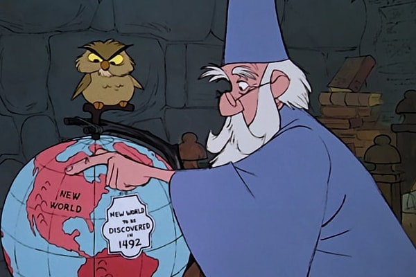 8. Как звали любимую сову Мерлина в диснеевской истории «Меч в камне»?