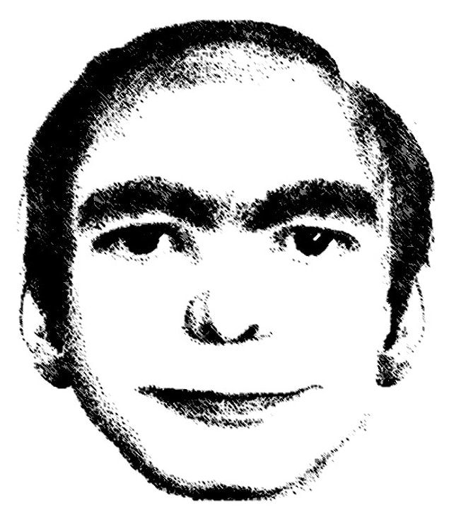 Ardından psikiyatr için rüyasında gördüğü adamın yüzünü çizip bıraktı: