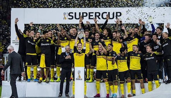 Böylelikle bu sezonun ilk kupasını alan Borussia Dortmund toplamda 6. kez bu kupayı müzesine götürdü.