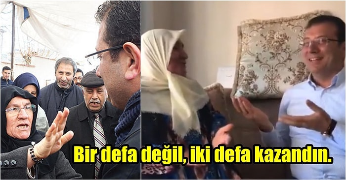 Sözünü Tuttu! Ekrem İmamoğlu, 'Sana Kete Yaparım Ama Oy Vermem' Diyen Mahruze Teyze'nin Evine Misafir Oldu