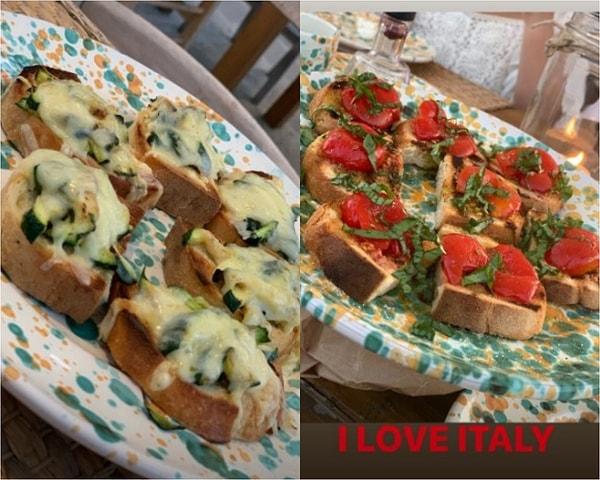David Beckham, İtalyan mutfağından yemek fotoğrafları paylaştı. 9 çeşit yemek yemişler.😱