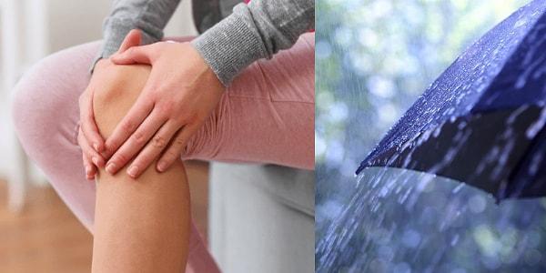 4. Yağmurlu havaları yoğun eklem ağrıları getiriyor.