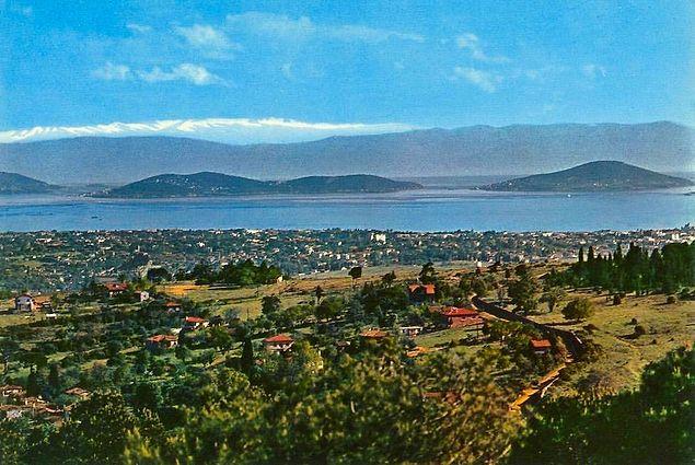 Çamlıca'dan Adalar manzarası, İstanbul, 1955.