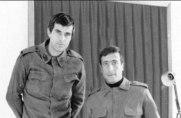 26. Tarık Akan askerlik görevini yaparken, Denizli, 1979.