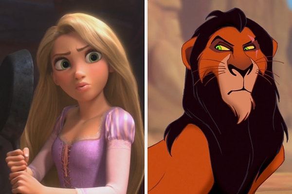 Вы микс Рапунцель и Шрама!