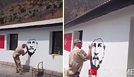 Mustafa Kemal'in Askerinden Hakkari Zap'ta Atatürk Portresi!