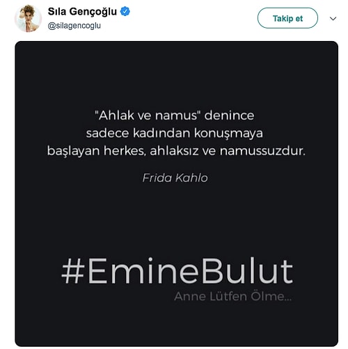 Yıkılsın Bu Dünya! Eski Eşi Tarafından Katledilen Emine Bulut İçin Ünlüler de İsyan Etti