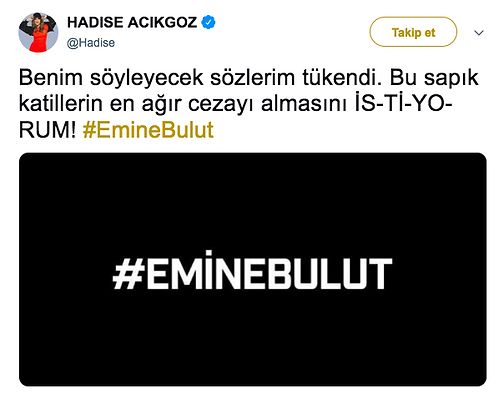 Yıkılsın Bu Dünya! Eski Eşi Tarafından Katledilen Emine Bulut İçin Ünlüler de İsyan Etti