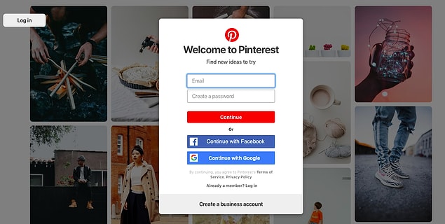5. Pinterest'in dünyasına giriyoruz! Neler paylaşılıyor bir bakalım.