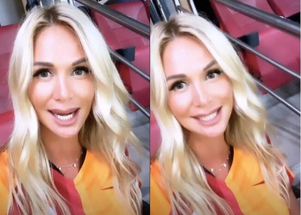 2018 Dünya Kupası'nın yüzü olan rus model ve TV sunucusu İstanbul'a geldiğini Instagram hesabından böyle duyurdu.