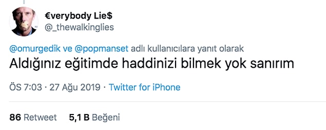 Paylaşımına binlerce yanıt geldi.