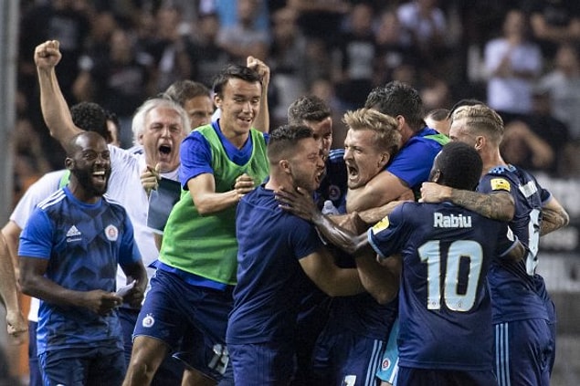 Ve Slovakya temcilcisi ŠK Slovan Bratislava ile eşleşti.