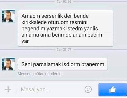 Kadınlarla Yazışırken Kendinden Geçen Azgın Dayılardan Birbirinden Testosteronlu Yorumlar