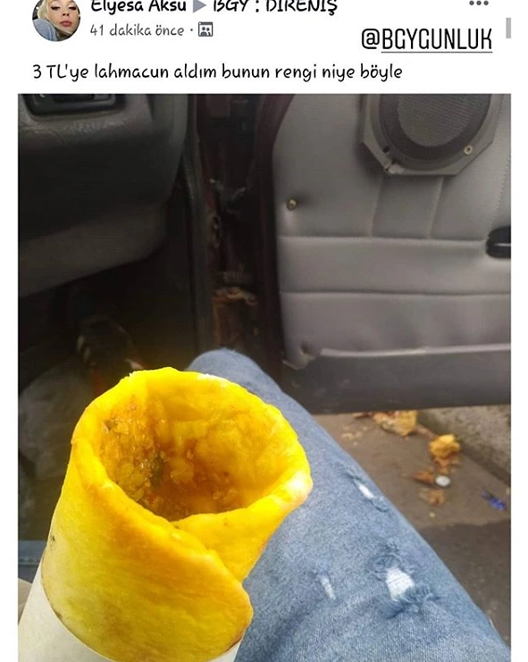3 tl'ye lahmacun.