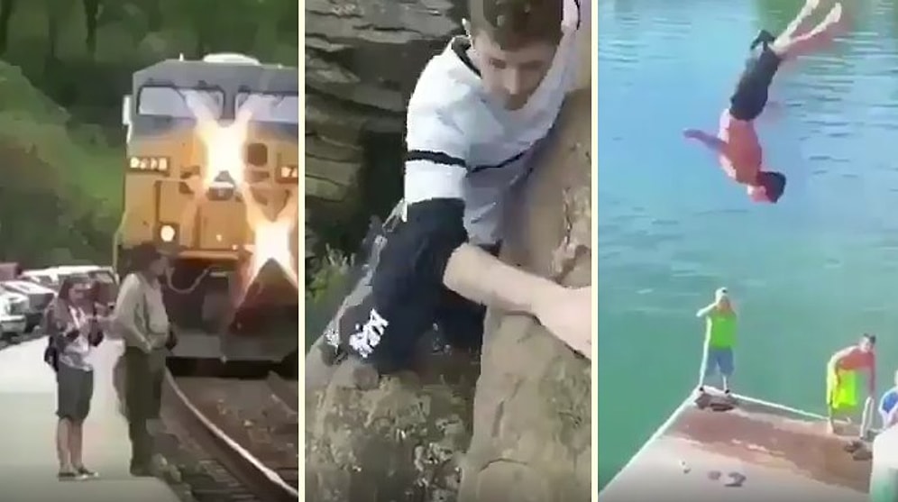 Korkunç Kazalardan Kıl Payı Kurtulan İnsanların Korkutucu Görüntüleri!