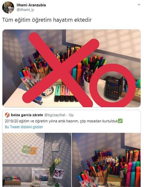 Aşırı Düzenli Masası ve Rengarenk Kalemleriyle Dikkat Çeken Kullanıcıya Sosyal Medyadan Gelen Tepkiler