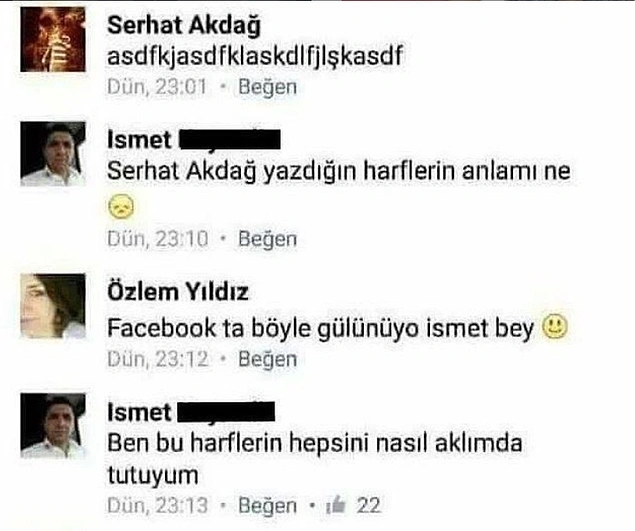 Hepsini ezberliyoruz biz.