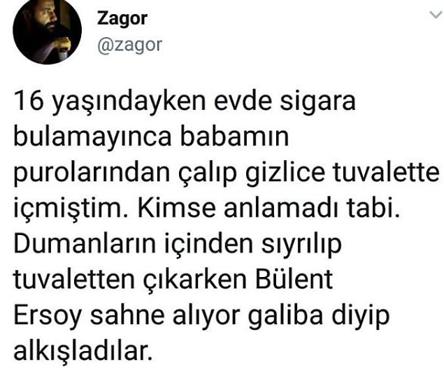 Sonra bir mikrofon belirdi...