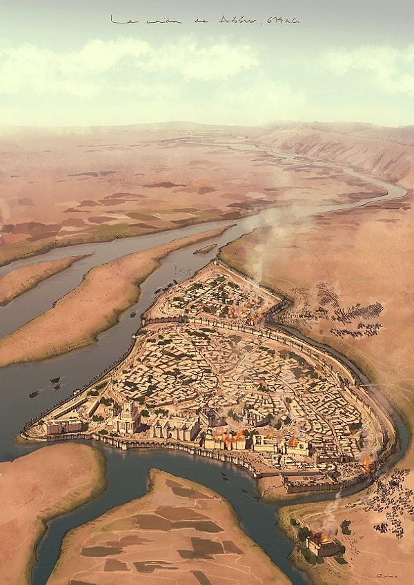 28. Asur antik kenti, Irak, MÖ yaklaşık 7. yüzyıl