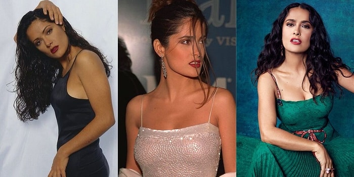 Tutun Düşüyoruz! 53 Yaşındaki Vahşi Güzel Salma Hayek'in Geçmişten Günümüze Hiç Değişmediğinin Kanıtı Bazı Fotoğrafları