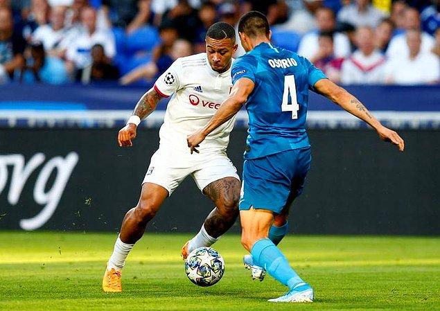 Fransa'da oynanan maçta Lyon ile Zenit 1-1 berare kaldı.  Lyon'un maçtaki golünü Depay, Zenit'in golünü ise Azmoun kaydetti.