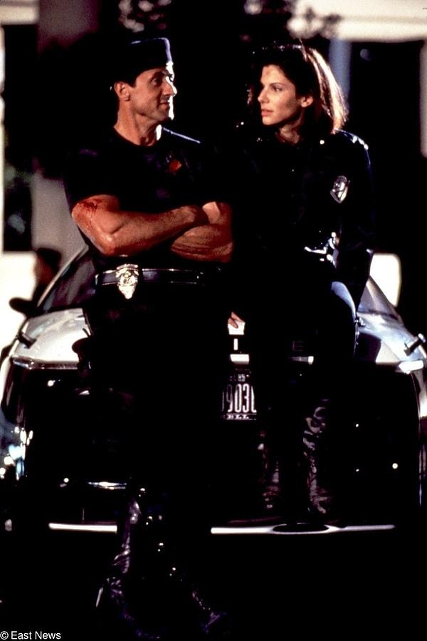 14. Demolition Man filminin çekimlerinden Sylvester Stallone ve Sandra Bullock, 1993