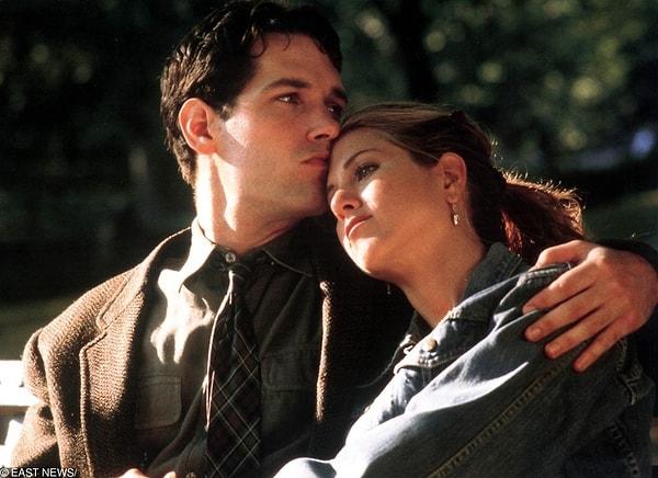 18. Object Of My Affection filminin çekimlerinden Paul Rudd ve Jennifer Aniston, 1998
