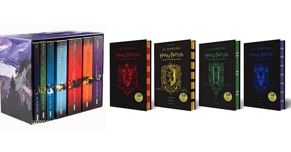 6. Harry Potter serisi belki de en çok özel basımı yapılan kitaplardan olabilir. Eee tabii o kadar hayranı bulunmasının da bunda katkısı çok. Bu yüzden tasarımları hep birbirinden güzel oluyor.