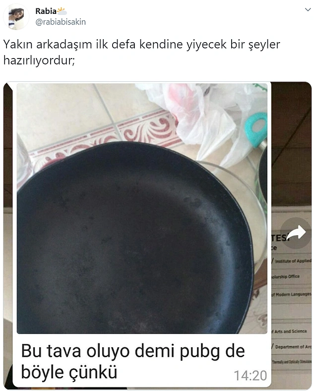 Bakın bu tavadır.