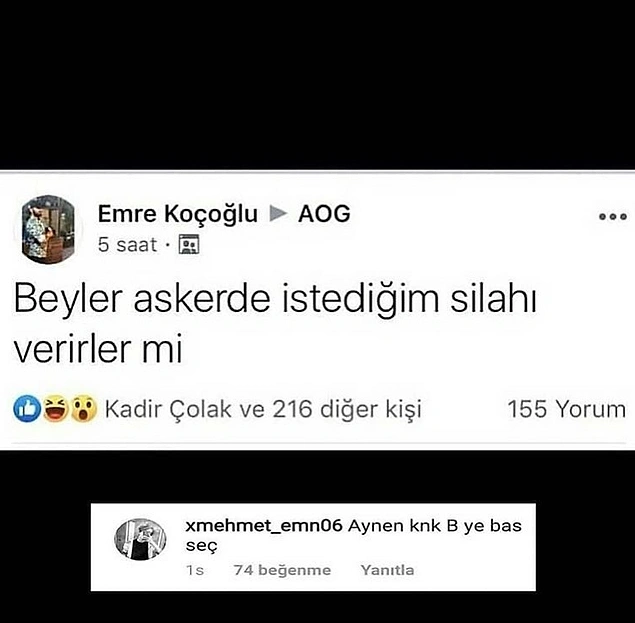 B'ye bas.