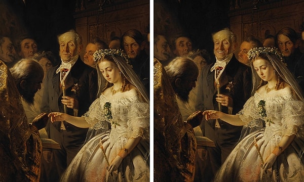 8. «Неравный брак», Василий Пукирев, 1862 год (другая версия)