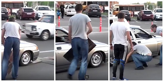 Gerek Var mıydı? Modifiyeli Arabanın Altı Kasise Sürtmesin Diye Her Seferinde Platform Döşeyen İlginç İnsanlar