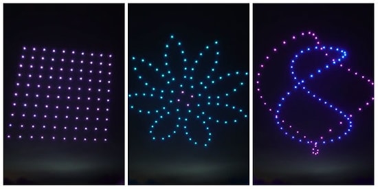 Adeta Dans Ediyorlar: 100 Drone ile Gökyüzünde İnanılmaz Işık Gösterisi