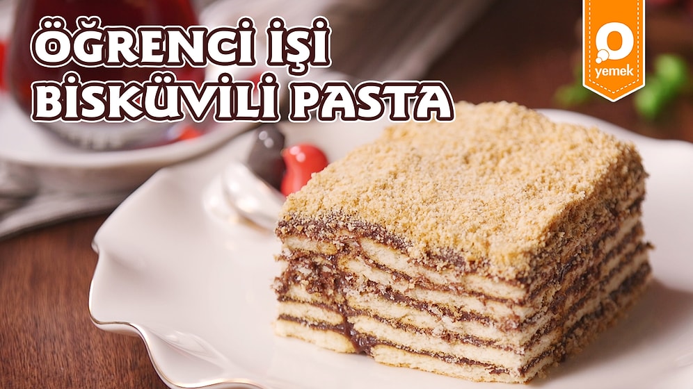 Öğrenci Evlerinde Pasta Yapmak Artık Çok Kolay! Öğrenci İşi Bisküvili Pasta Nasıl Yapılır?