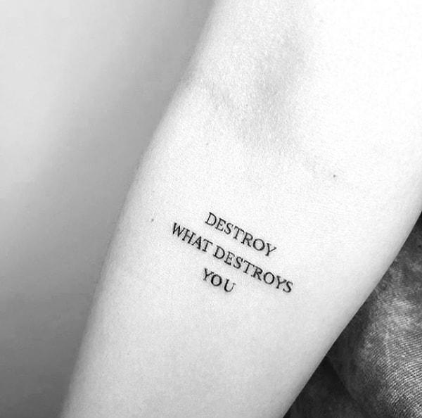 11. Destroy What Destroys You